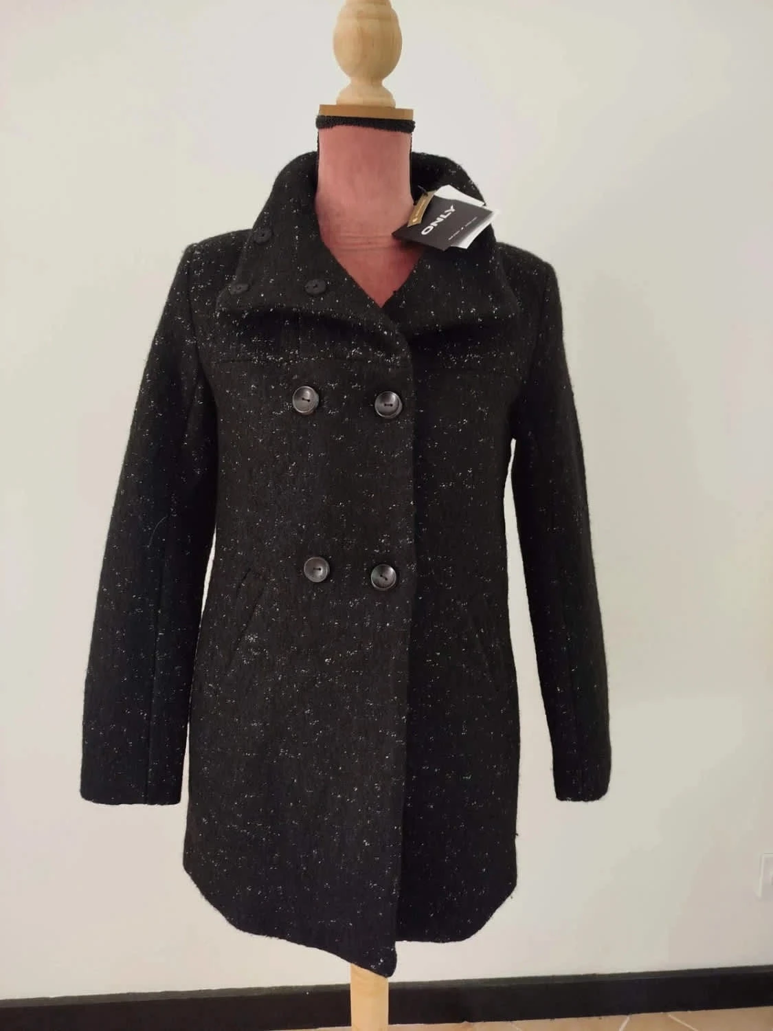 ๐Manteau court / Duffle coat NEUF avec laine ONLY Femme Taille M / 38